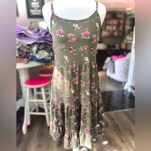 Floral Green Sundress